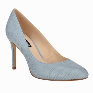 Nine West Dylan Round Toe Pumps - Blue/Grey - Ireland (PG2506971)